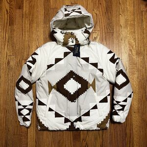 Polo Ralph Lauren Southwestern Puffer Jacket Coat Navajo Aztec Print Women's XS